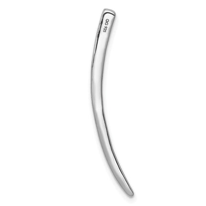 14k White Gold 1/2ct. Real Diamond Fancy Chain Slide