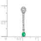 14k white gold real diamond and teardrop emerald fancy pendant pm3882 em 030 wa