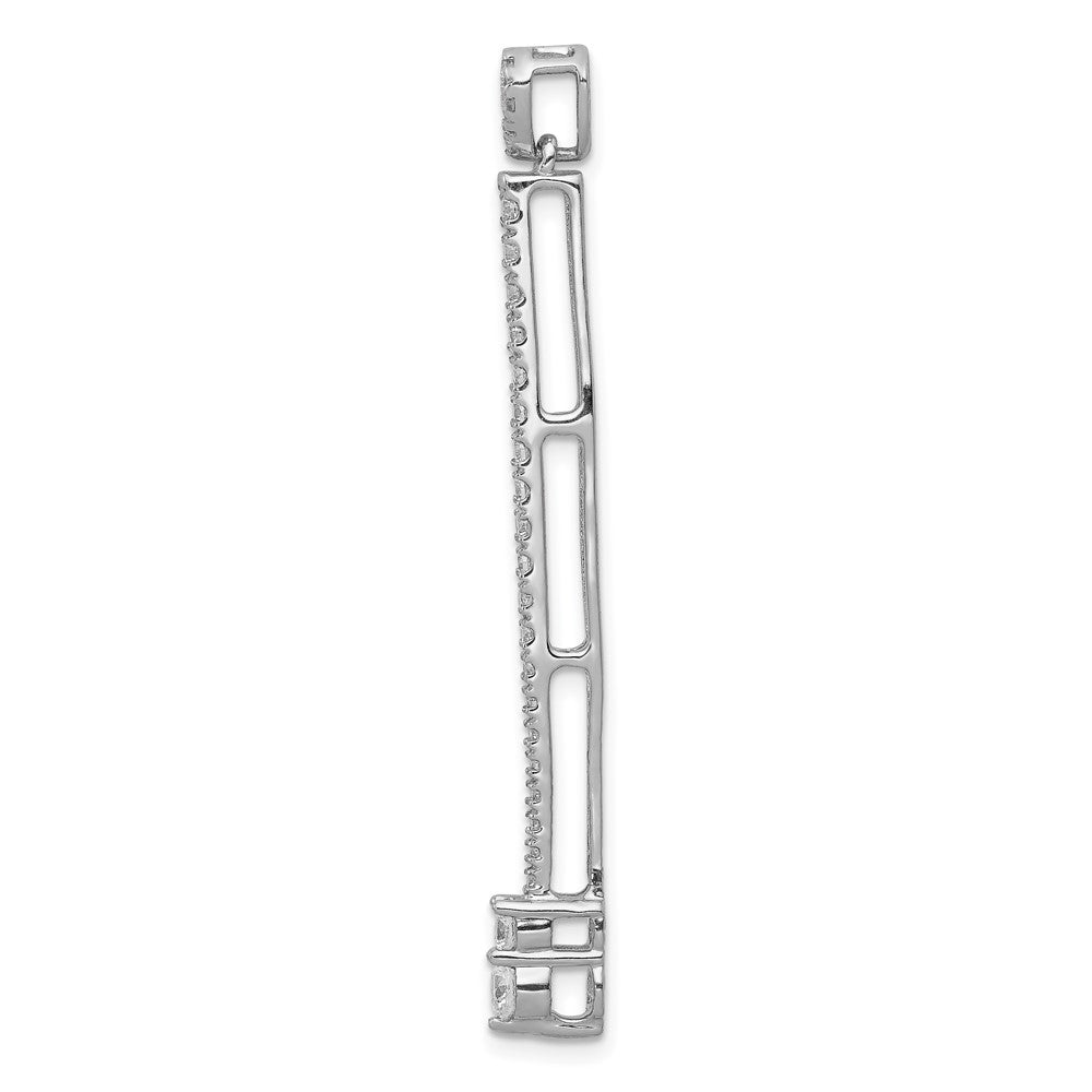 14k White Gold 5/8ct. Real Diamond Fancy Pendant