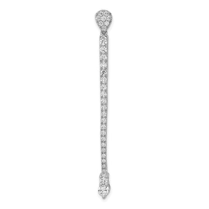 14k White Gold 1ct. Real Diamond Fancy Pendant