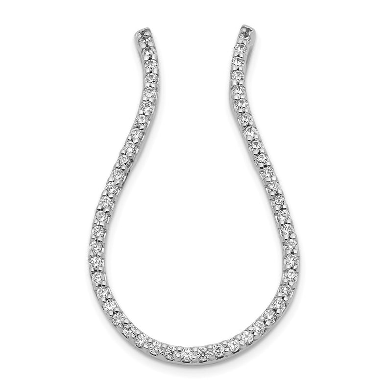 14k White Gold Real Diamond Fancy Necklace
