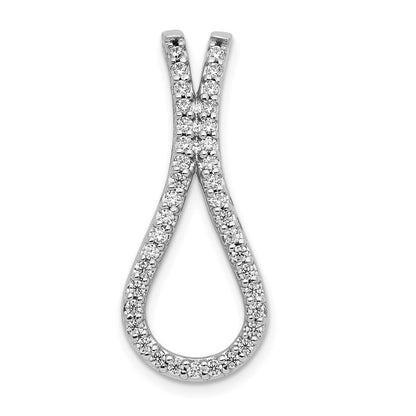 14k White Gold Real Diamond Fancy Necklace