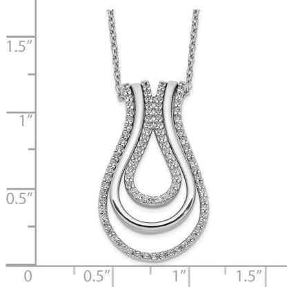 14k White Gold Real Diamond Fancy Necklace
