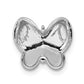 14k white gold real diamond butterfly chain slide pm3991 010 wa