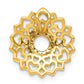 14k yellow gold 1 20ct real diamond sahasrara crown chakra chain slide pm4095 005 ya