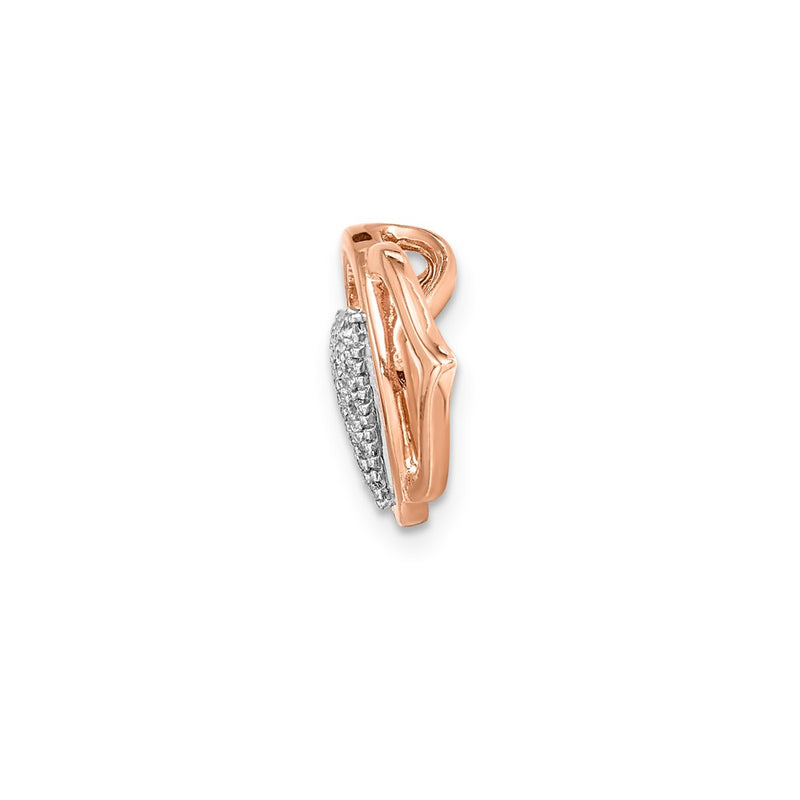 14K Yellow Gold 1/6ct. Real Diamond Ajna/Brow Chakra Chain Slide