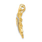 14k yellow gold 1 5ct real diamond vishuddha throat chakra chain slide pm4097 020 ya