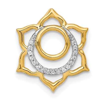 14k yellow gold 1 20ct real diamond swadhisthana sacral chakra chain slide pm4100 005 ya