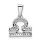 14k white gold real diamond libra pendant pm4108 012 wa