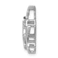 14k white gold white and black accent real diamond cats chain slide pm4114 008 wa