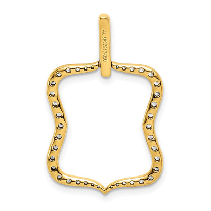 14K Yellow Gold 1/2ct. Real Diamond Fancy Pendant