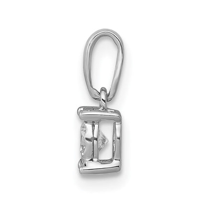 14k White Gold 1/5ct. Real Diamond Pendant