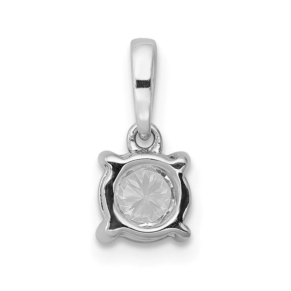 14k White Gold 1/5ct. Real Diamond Pendant