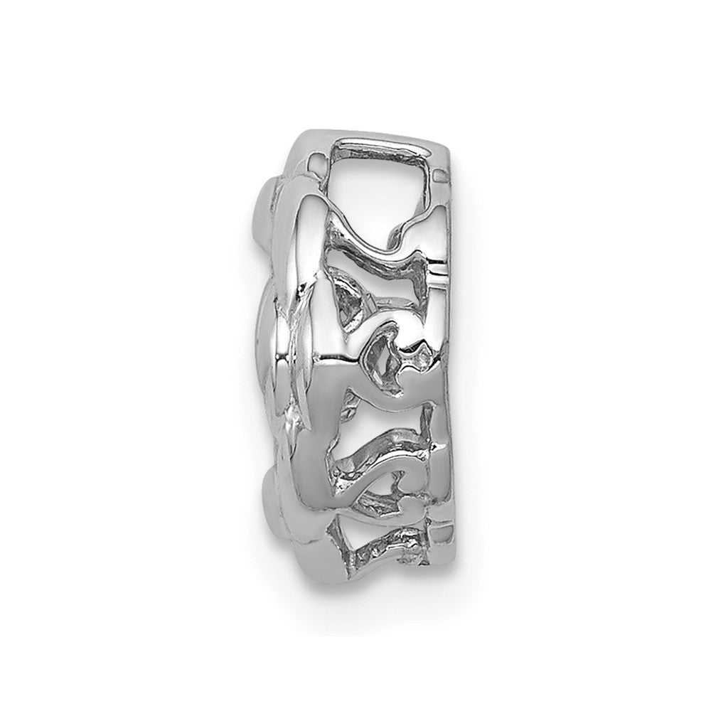 14k White Gold 1/4ct. Vibrant Real Diamond Fancy Pendant