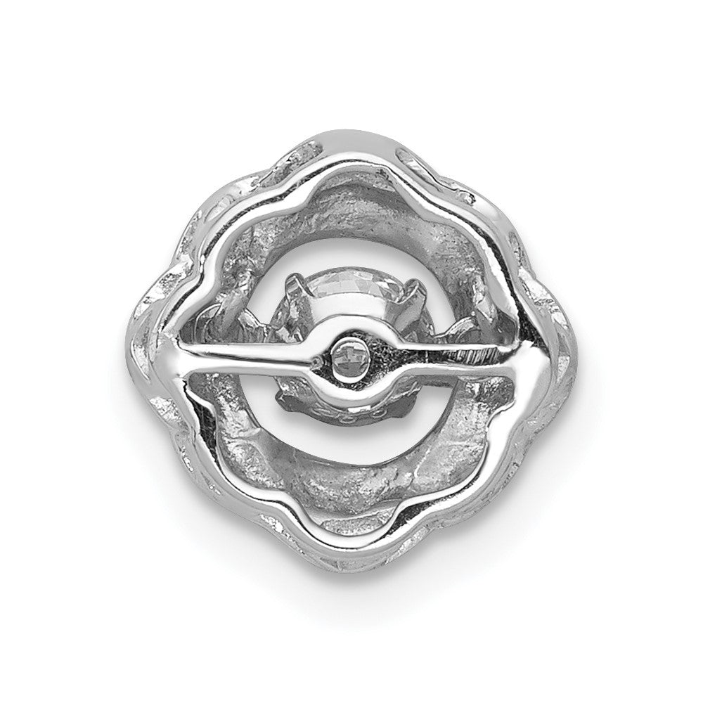 14k White Gold 1/4ct. Vibrant Real Diamond Fancy Pendant