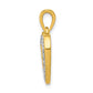 14k yellow gold 1 4ct real diamond heart pendant pm4861 025 ya
