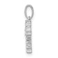 14k white gold real diamond latin cross pendant pm4956 010 wa