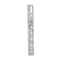 14k white gold real diamond latin cross pendant pm4980 050 wa