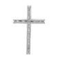 14k white gold real diamond latin cross pendant pm4980 050 wa