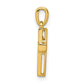 14k yellow gold 1 6ct real diamond latin cross pendant pm4983 015 ya