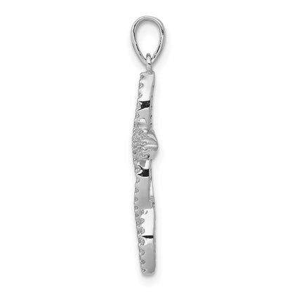 14k White Gold 1/4ct. Real Diamond Pendant