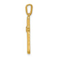 14k yellow gold 1 4ct real diamond cross pendant pm5061 025 ya