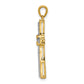 14k yellow gold 1 3ct real diamond cross pendant pm5062 033 ya