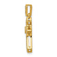 14k yellow gold 1 10ct real diamond fancy cross pendant pm5088 010 ya