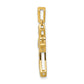 14k yellow gold 1 6ct real diamond fleur de lis cross pendant pm5088 016 ya