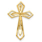14k yellow gold 1 15ct real diamond cross chain slide pm5089 008 ya