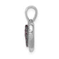 14k white gold w black rhodium real diamond 31 ruby heart pendant pm5268 ru 013 wa