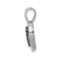 14k white gold real diamond and 31 sapphire heart pendant pm5268 sa 013 wa