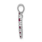 14k white gold real diamond and 35 ruby heart pendant pm5270 ru 003 wa