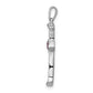 14k white goldcreated ruby lab grown real diamond si1 si2 g h i cross pendant pm5272 ru 020 wlg