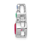 14k white gold ruby emerald and sapphire chain slide pm7221 rse w