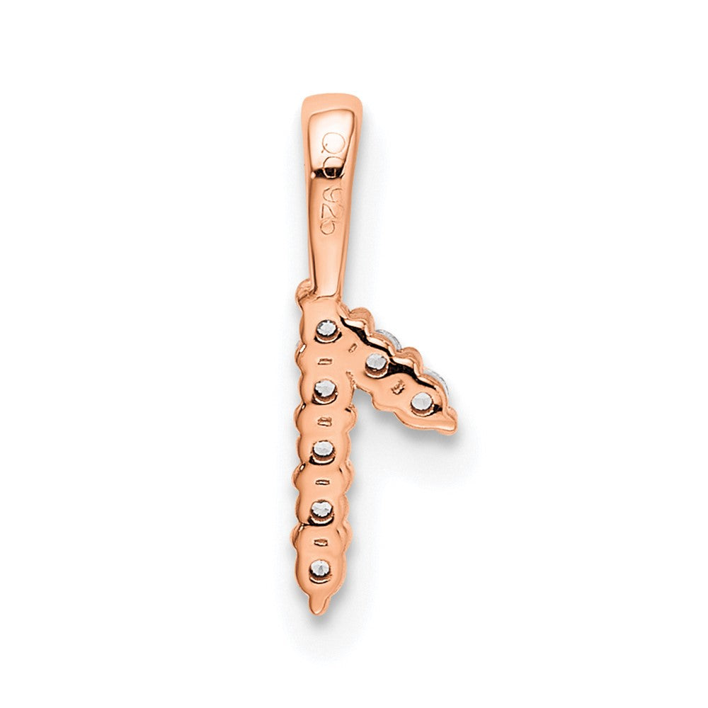 14k Rose Gold Real Diamond Number 1 Pendant
