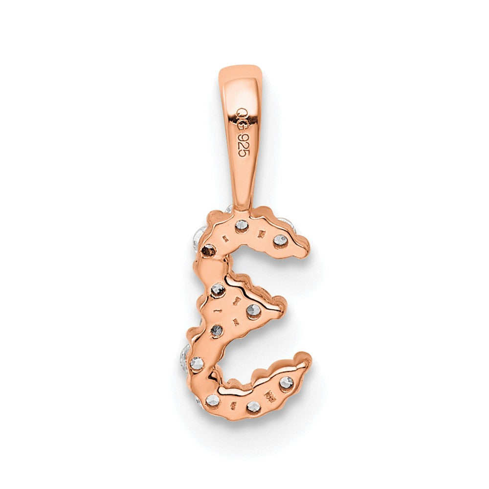 14k Rose Gold Real Diamond Number 3 Pendant