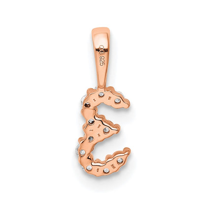 14k Rose Gold Real Diamond Number 3 Pendant