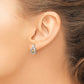 Sterling Silver Rhodium Citrine Birthstone Vibrant Earrings