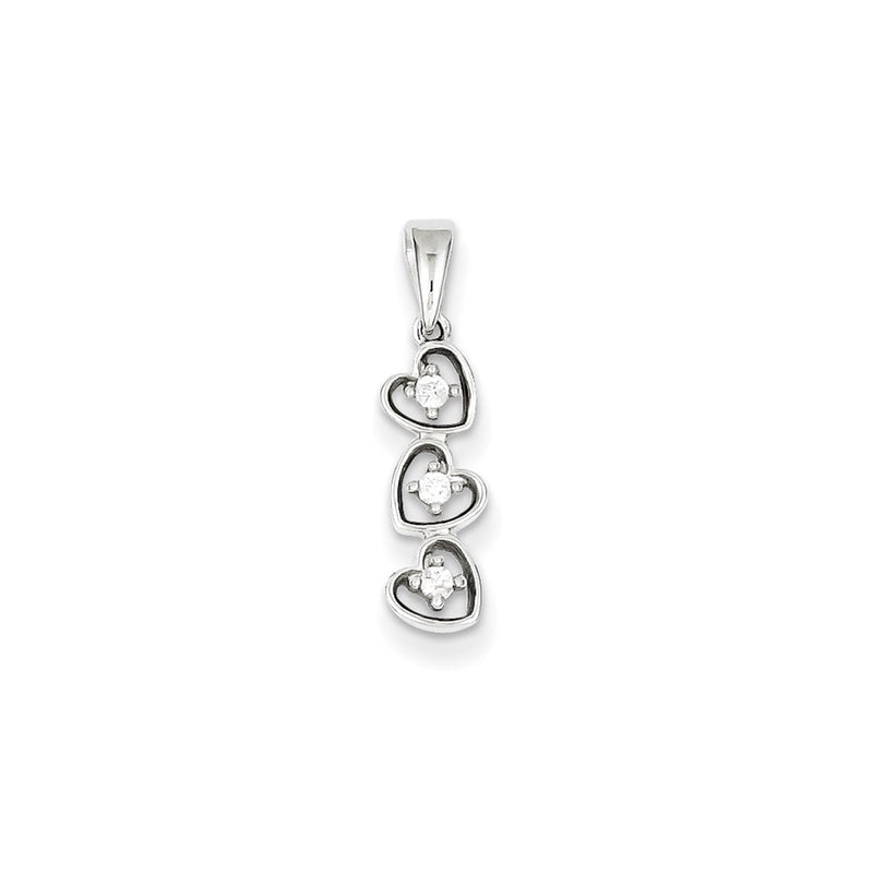 Sterling Silver Triple Heart Pendant
