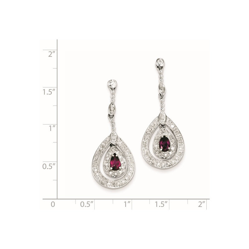Sterling Silver Rhodolite Garnet