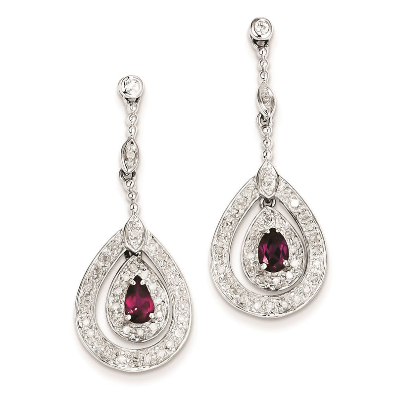 Sterling Silver Rhodolite Garnet