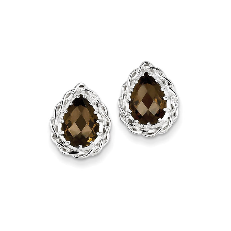 Sterling Silver Smoky Quartz Earrings
