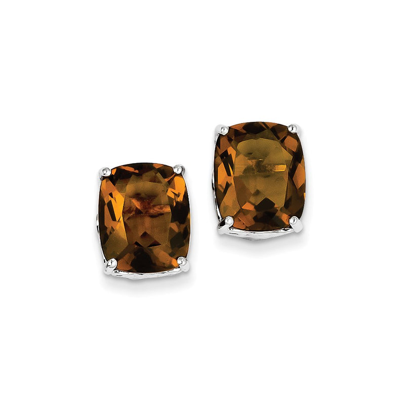 Sterling Silver Whiskey Quartz Earrings