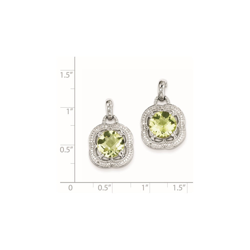 Sterling Silver Lemon Quartz Earrings