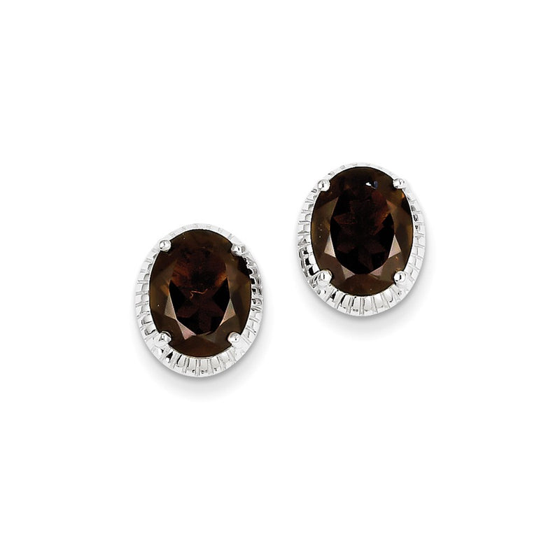 Sterling Silver Smoky Quartz Earrings