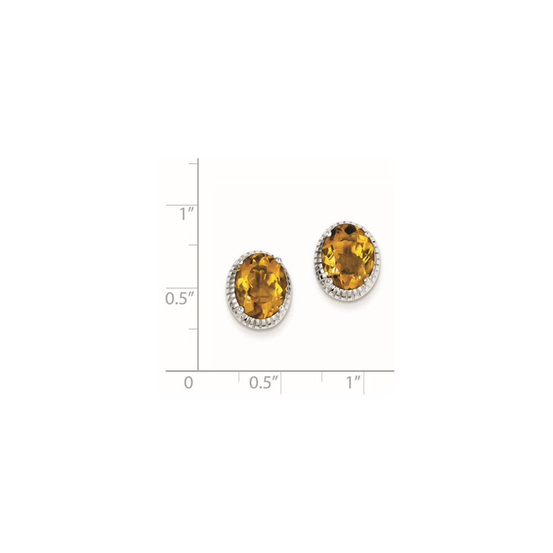 Sterling Silver Whiskey Quartz Earrings