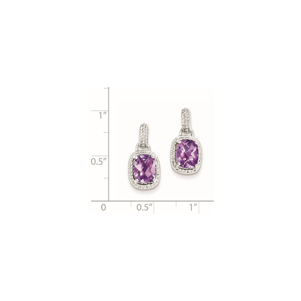 Sterling Silver Amethyst Earrings