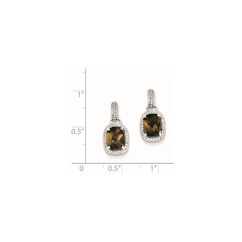 Sterling Silver Smoky Quartz Earrings