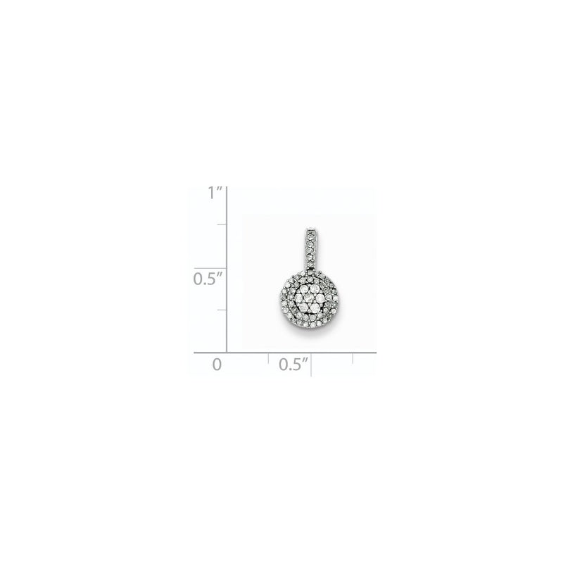 Sterling Silver Diamond Pendant